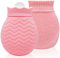 320ml Small Hot Water Bottle with Soft Cover - Mini Silicone Water Bag for Hot & Cold Therapy, Hand & Foot & Bed Warmer, Ideal for Menstrual Cramps, Neck/Shoulder Pain Relief