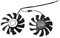 Koeydxst HA8010H12F-Z 75MM 2Pin GTX1050Ti GPU Cooler DUAL Fan for Geforce GTX 1050Ti GTX-1050-Ti-4GT-OC(2Pcs)