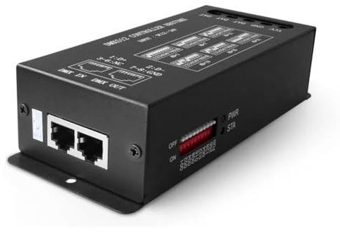 LIVASH DMX512 H807 Controller LED RGB DMX WS2811 WS2812B WS2813 WS2815 Pixel Controller per Strisce LED DMX Luce da Palco 1024 Pixel Durevole