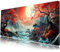 Japanische Schreibtischmatte, erweitertes Gaming-Mauspad, groß, XL, Ozeanischer Durchgang, ästhetisch, Tastaturmatte, Laptop, 80 x 30 cm, mit genähten Kanten