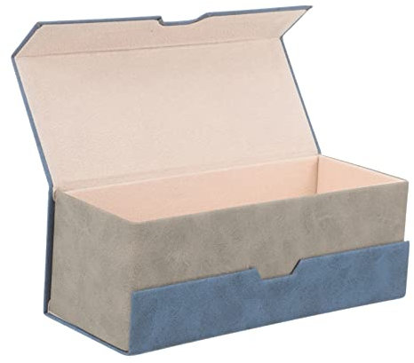 VALICLUD Portaocchiali Doppio Scatola Portatile Per Occhiali Con Scomparti Astuccio Resistente in Pu Per Viaggi e Uso Quotidiano Elegante