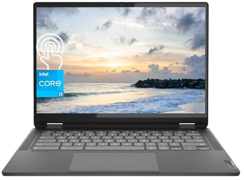 Lenovo IdeaPad Flex 5i Chromebook Plus 2-in-1 Laptop, 14 WUXGA Touchscreen, Intel 6-Core i3-1315U, 8GB RAM, 128GB eMMC + 256GB SD Card, Intel UHD Graphics, Wi-Fi 6, Backlit Keyboard, Chrome OS