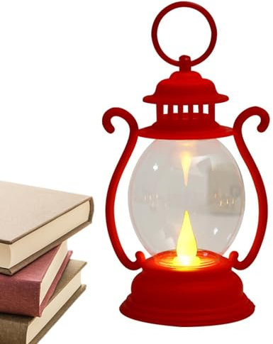 Genérico Lámpara de la vendimia - Luz LED portátil para tienda de campaña con pilas,Luces decorativas para el regalo de la pieza central de la entrada de la mesa de la sala de estar del dormitorio