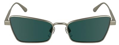Calvin Klein Women's Sunglasses CK24110S - Matte Light Gold with Solid Green Lens
