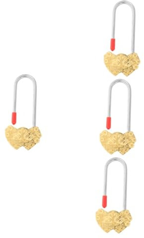 OSALADI 4pièces Cadenas Décoratif Métallique Vintage Avec Motif De Cadenas Pour Couples Pour Et