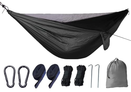 Hamaca mosquitera – Hamaca portátil fuerte capacidad de carga | Equipo de camping plegable, red de hamaca para aventureros, entusiastas del aire libre (B)