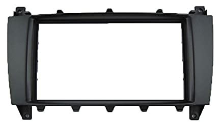 Pizgear Autoradio-Einbausatz Blende, for Mercedes, C-Klasse W203 CLC CL203 CLK-Klasse W209 2004-2007, for Benz, Autoradio-Rahmen 2Din Autoradio-Rahmen