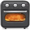 Friggitrice ad Aria Superior Vintage Empotec Colore Grigio Forno 230 Gradi Cottura Timer 16 LT Potenza 1200-1400W Voltaggio 220-240V Manopole Multifunzione Essiccatore di Alimenti Air Fryer (Grigio)