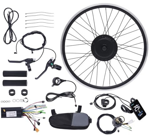 WindWilder 27.5 Zoll E-Bike Umbausatz 36V 500W Vorderrad Elektrofahrrad Umbausatz, Ebike Kit mit LCD Praktisches Display, Elektro-Fahrrad Umbausatz