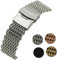 LIFKOME Metall-armband 22 Mm Haifisch-mesh Edelstahl-uhrenarmband Für Business-sport