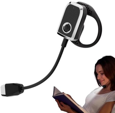LED-Leselampe für Ohren, wiederaufladbare Leselampe - wiederaufladbare faltbare LED-Leselichter, Studio-Leselampe mit flexiblen Silikonarmen für alle Aktivitäten