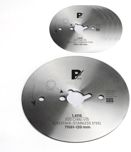 Pirge Kreismesser Kompatibel mit Tandır und Dibek 120 mm Glatt 5 TLG - Schärfstes Dönermesser aus Edelstahl in Premium Qualität