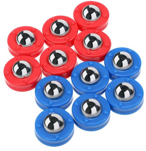 Happyyami 12st Zubehör Für Fußballmaschinen Gleitkugeln Brettspieltisch Mini-Curling-Spiel Kickertischteile Glühen Fußball Fußballspiele Fußball-mini Tischfußballwickel Plastik