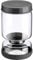 Westmark Abtropfglas 1 Stk – Multifunktionales Einlegeglas für Kimchi & Gurken zum Abtropfen und Servieren – Transparent/Schwarz, 900 ml, Glas