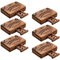 Lot de 6 planches à découper Ouija avec planchette - Maison de Ouija avec planchette - Jeux miniatures - Planche Ouija - Planche de divination - Witchboard - Spirit Board - Pour les fans de