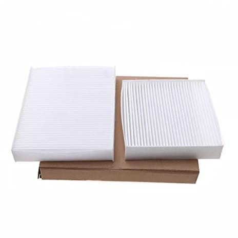 Yurefax Filtro abitacolo, for Citroen, C3 AIRCROSS 2018 2019 Modello 1.2T Aria condizionata incorporata Filtro a carbone Accessori auto Oem 964977468 Filtro aria abitacolo(2 Pcs White Filter)