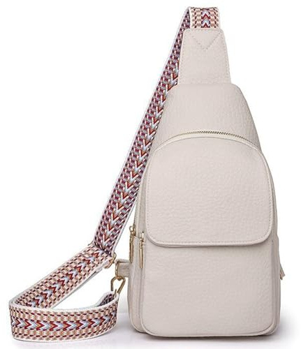 SENDEFN Brusttasche Damen Sling Bag, Crossbody Bag Leder Klein Umhängetasche Damen Handtasche Schultertaschen für Reisen/Einkaufen