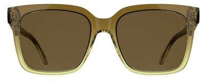 Calvin Klein Jeans Women's Sunglasses CKJ25624S - Transparent Gradient Brown/San with Solid Light Brown Lens