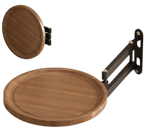 Générique Tablette Murale Escamotable pour Lit | Bureau Rétractable Fixé Au Mur,Table Basse pour Balcon,pour Studio Salle De Bain Cuisine Petits Espaces Entrée Salon Desserts Boissons Téléphones