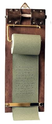 Wandmontierter Notizpapierspender, Papierrollenspender, Retro-Notizblock, Notizrollenhalter Einkaufsliste, Holz Notizpapier Spender Rolle, Retro Notizzettelhalter Aufhängbar, 30 * 12 cm (B)