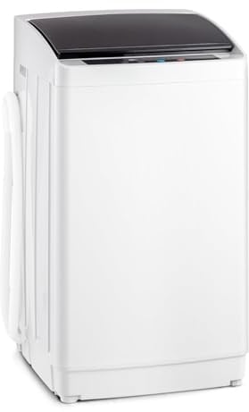 LEADZM Mini Machine à Laver lave linge (5KG) | Puissance de 400W, Lave-linge top avec Panneau de Commande Multifonction, avec Pompe de Drainage