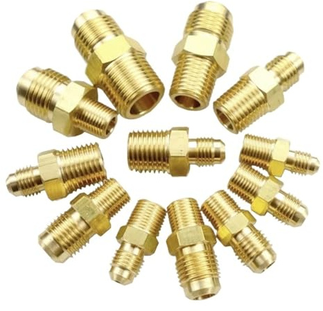 Raccord adaptateur mâle en laiton évasé SAE 45 vers BSP mâle 1/8'', 1/4'', 3/8'', 1/2'', 5/8''(1/2,SAE 1I4)