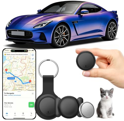 GPS Coche localizador Localizador GPS para Coche Rastreador 2026 Nuevo Magnético Rastreador GPS Sin suscripción,Seguimiento en Tiempo Real para vehículo,Mascotas,Compatible con Android e iOS