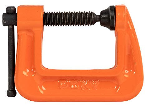 Pony Jorgensen POJ2610 - Morsetto a C, 2,5 cm, colore: Arancione