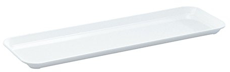 WACA 1324 Auslageplatte Präsentationsplatte 420 x 140 x 17 mm, Farbe:weiß