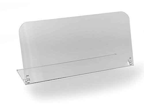 Hansen Spuckschutz Gastronomie Thekenaufsatz Greifschutz Hustenschutz Niesschutz Hygieneschutz aus Acryl Acrylglas L-Form Klappbar 60 cm