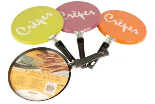 Edco Poêle à crêpes antiadhésive, Multicolore, 24 cm, 0,6 mm
