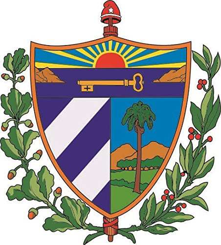 U24 Aufkleber Kuba Wappen Autoaufkleber Sticker Konturschnitt