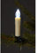 Trango 1x Weihnachtskerze Kerze kalt-weiß leuchtend LED Weihnachtskerzen Stecksystem für den Außenbereich TG047KW