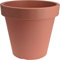 Spetebo XS - Vaso per piante in plastica, piccolo, 25 cm, in terracotta, rotondo, per interni ed esterni, da giardino