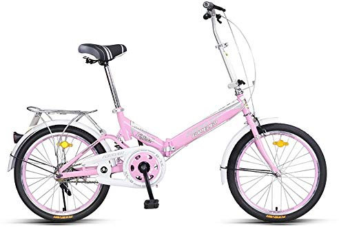 MTTKTTBD Tragbar Faltrad, First-Class Folding City Bike Unisex Klappfahrrad mit Quick-Fold-System,Doppelscheibenbremse für Stadtreiten und Pendeln,16/20 Zoll Lightweight Klapprad
