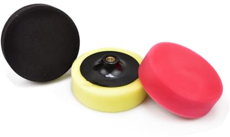 Polishing Pads Kit Buffing Wheel Sponge Paint Pads 6 Inch Dia M14 Thread for Car Wood Stone Polisher Buffer Machine 3pcs