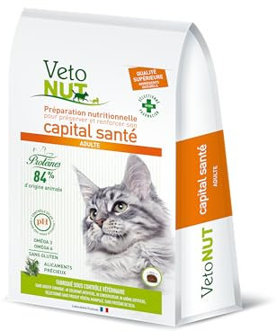 VetoNUT - Croquette Chat Adulte - sans Colorant, arôme ou Conservateur Artificiel - Développé avec des vétérinaires - Protéines d'origines animales - Equilibre nutritionnel - 1kg