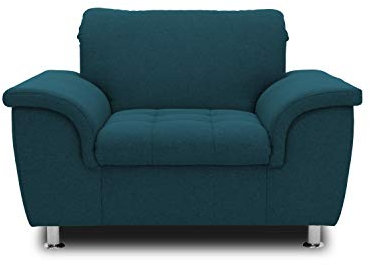 DOMO. collection Sessel Franzi, Polstergarnitur, Hochlehner mit Nackenfunktion, Polstersessel 120 x 105 x 81 cm (BxTxH), türkis (blau)