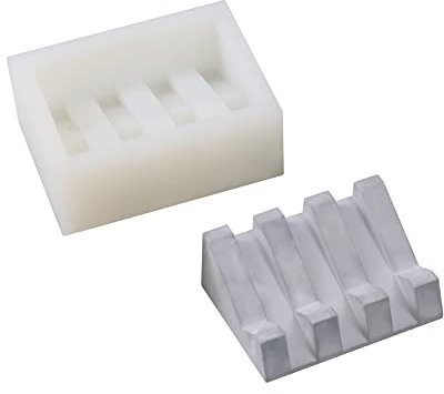 Soap Dish Silicone Mold for Bathroom/Shower, Bar Soap Holder Mould with Self Draining Tray