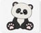 JUNIWORDS Mauspad Mousepad, Panda
