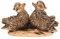 Chinese Mandarin Love Birds Statue Decorative Mandarin Feng Shui Mandarin Ducks Wedding Souvenirs (Bronze)