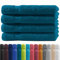 Zestri Frottier Handtuch 4er-Set | Petrol 50x100 | 100% Baumwolle 500g/m² | Öko-Tex Standard 100 Handtuch
