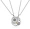 PiercingJak I Love You Necklace 100 Languages Love Matching Couples Necklace for Him and Her Mutual Attraction Sun and Moon Pendant Projection Necklaces Matching Jewelry for Couples