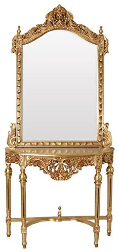 Palazzo Cat848 Console de table avec miroir Doré