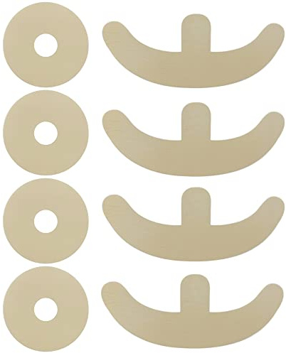 Feuilles de cicatrices en silicone pour aider après la récupération et réduire les cicatrices – 4 bandes souples Areola + 4 feuilles d'ancrage