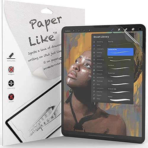 QYiiD 2PCS Paperfeel Protection Écran pour iPad Mini 1 2 3, Protection en PET Papier Mat pour Dessiner écrire, Anti-Reflet/Anti-empreintes