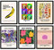 The Wall Gallery Kunstdrucke 6 Stück A4 Poster Set Andy Warhol Wandbilder Vintage/Retro Wohnzimmer-Deko