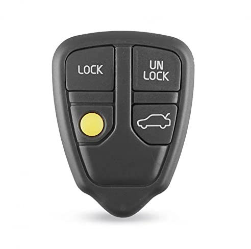 4 Tasten Autoschlüssel Gehäuse der Fernbedienung Ersatz Zubehör Shell Case Cover Fob Ersatz Zubehör für Volvo XC70 XC90 S40 S60 S70 S80 S90 V40 V70 V90 C70