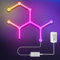 Aogled Wandleuchten Hexagon LED Lichtleiste Smart Wi-Fi RGB Light Panels mit DIY Dekoration, Audio-Synchronisation, Atmosphärenerkennung, Jederzeit steuerbar Wohnzimmer, E-Sport-Raum, 9+9 LED-Panels