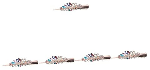 Beavorty 5pezzi Clip Retro Forma Di Anatra Strass Accessorio Elegante Per Acconciature Da Donna e Ragazze Per Uso Professionale e Domestico